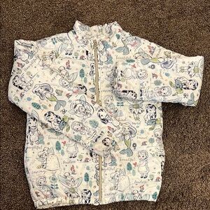 Disney princess puffer jacket size 9/10